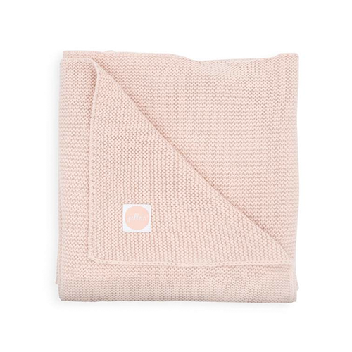 Wieg Deken Basic Knit 75x100cm - Pale Pink