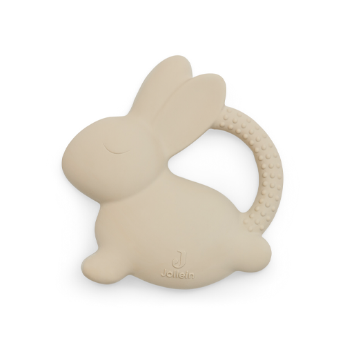 Bijtring Bunny - Nougat - 100% natuurlijk rubber