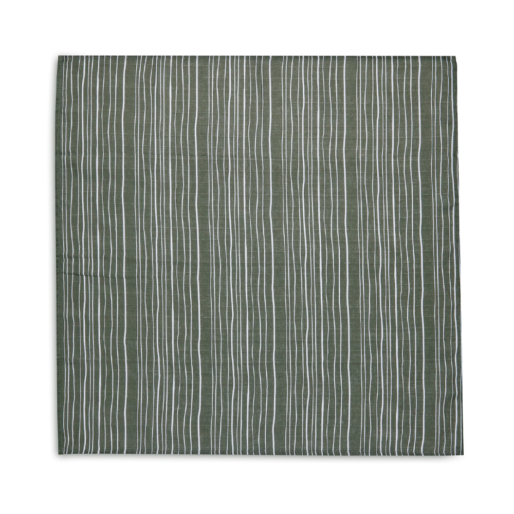 Hydrofiele Doek Large 115x115cm Stripe Leaf Green