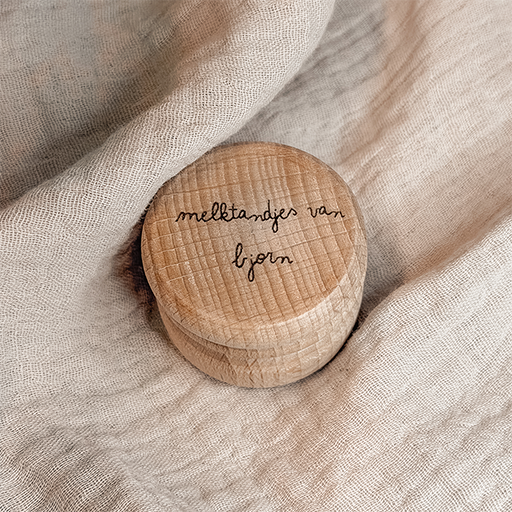 Tandendoosje met naam - gepersonaliseerd | Lief Moment